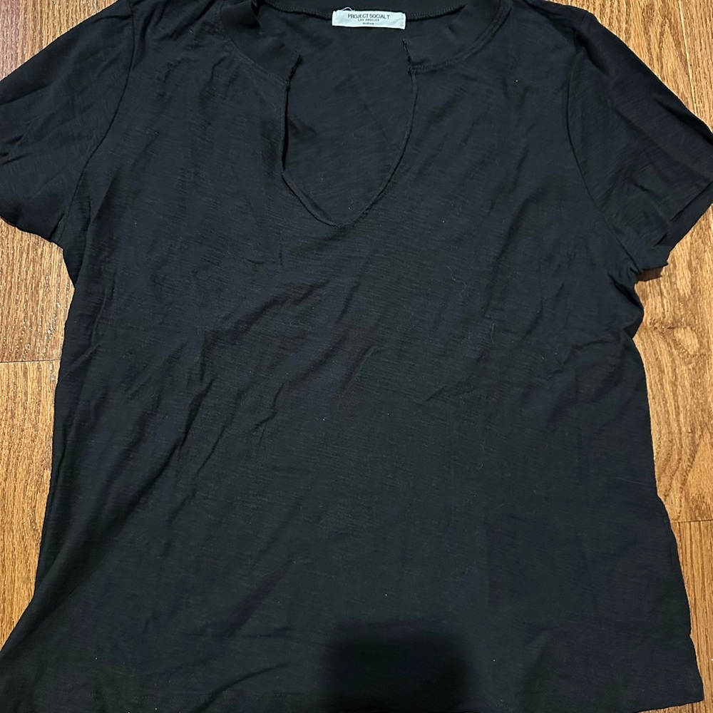 *NWOT* Project Social Tee Notched Neck